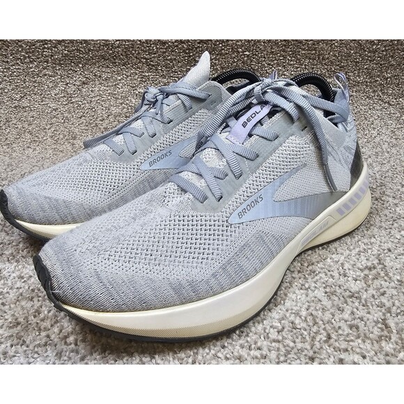 Brooks Bedlam 3 Womens Size 9.5 Running Shoe Grey Purple Trainer Athletic LowTop - Picture 1 of 12